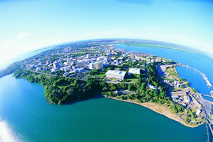aerial view of Darwin